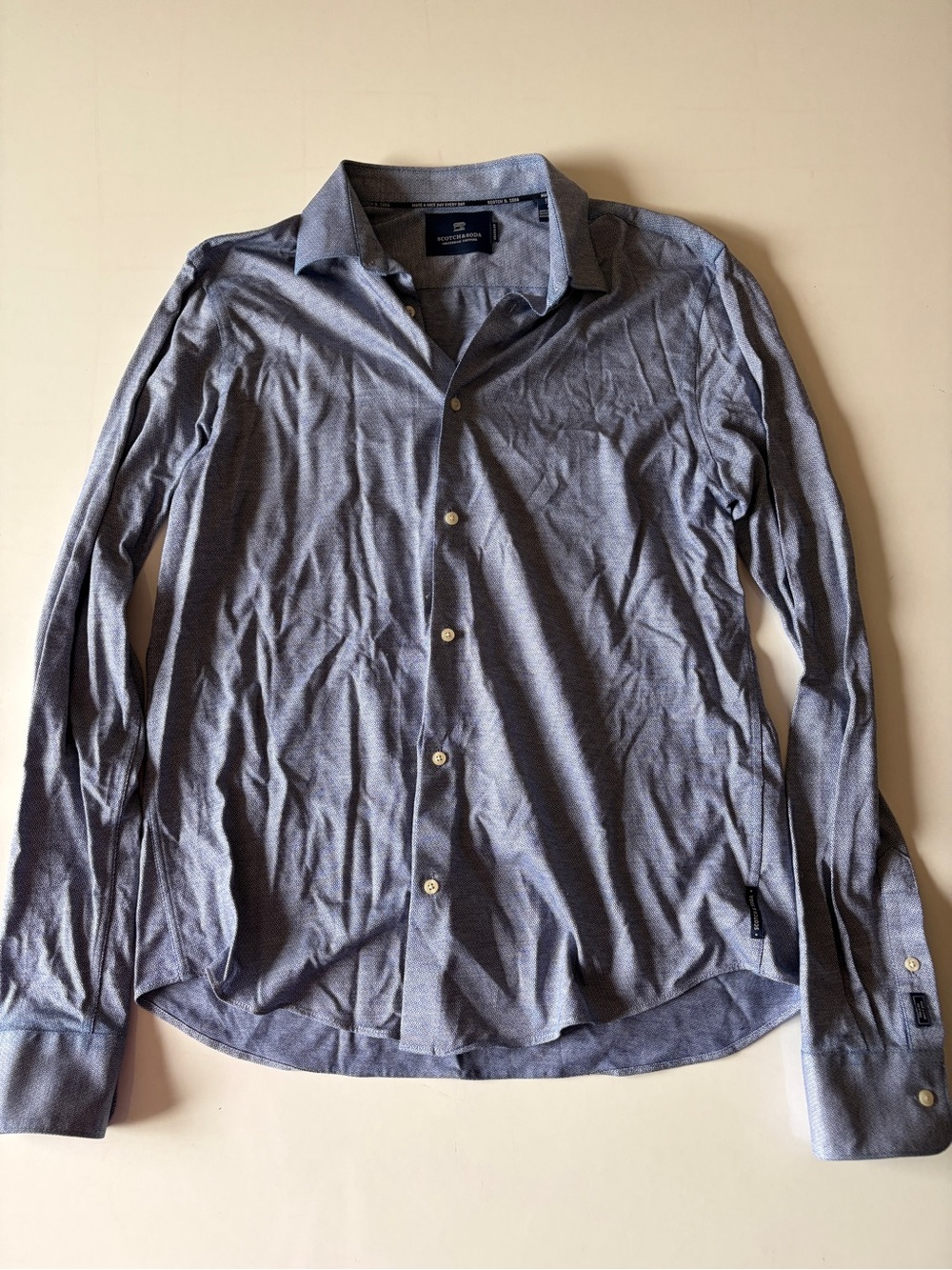 Scotch & Soda men’s blue casual button down long sleeve shirt size medium